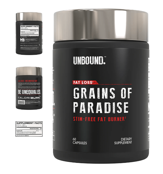 Unbound grains of paradise fat burner